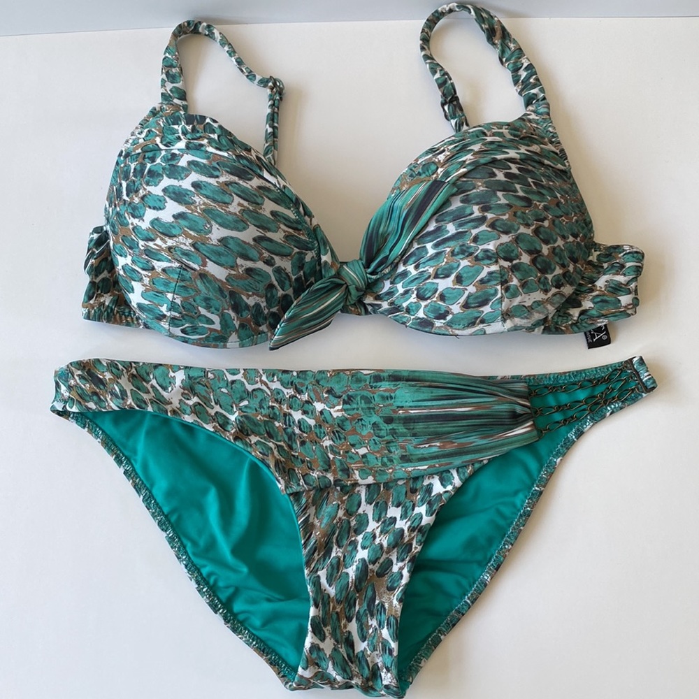 BECCA Two Piece Animal Print Bikini